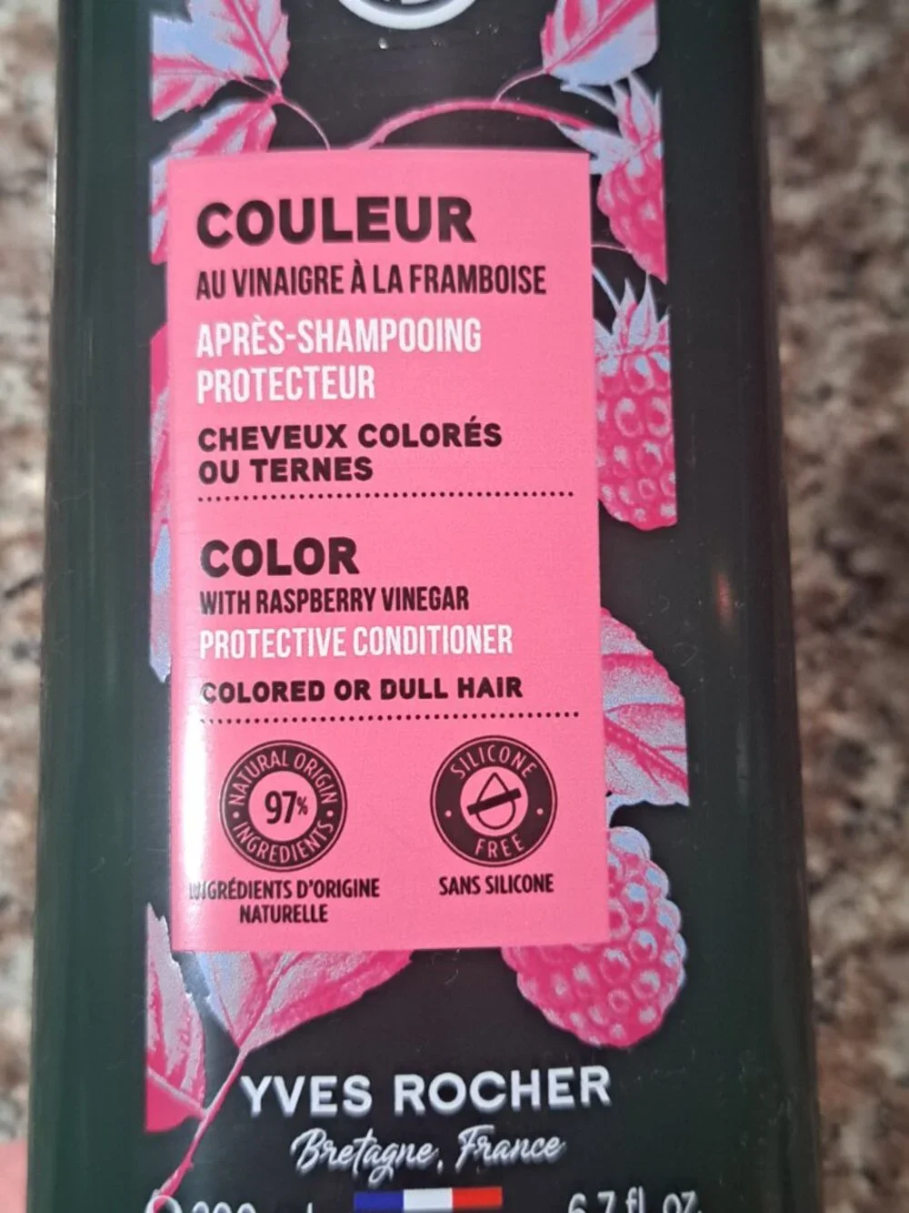YVES ROCHER PROTECTIVE CONDITIONER WITH RASPBERRY VINEGAR